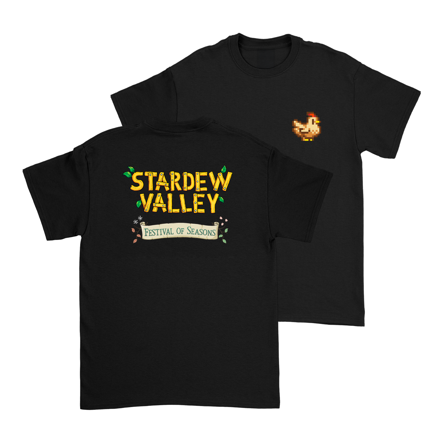 Festival of Seasons Chicken Black T-Shirt